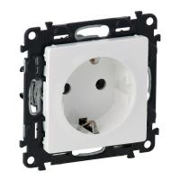 Legrand Valena LIFE DIY Бел Розетка 1-ая с/з, винт.зажим