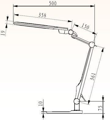 Настольная лампа Horoz Ebru черная 049-010-0010 HRZ00000685