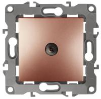 ЭРА 12-3102-14 Медь Розетка TV проходная, IP20, 12