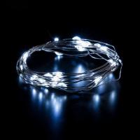 Гирлянда нить 'Роса' белый на батарейках 3м IP20 400-006 белый 3м IP20 Eurosvet Роса