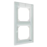 SE Merten SM M-Elegance Стекло Белый Кристалл Рамка 2-ая