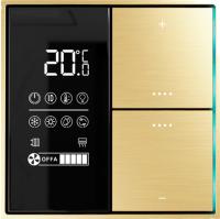 Donel Многофункциональный комнатный термостат KNX, ЖК-экран, встроенный датчик температуры, глянцевое золото, DTS5392GG