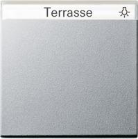 Gira S-55 Алюминий Клавиша 1-ая с полем для надписи