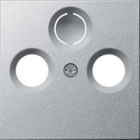 Gira S-55 Алюминий Накладка TV-FM-(SAT) розетки