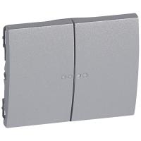 Legrand Galea Life Алюминий Клавиша 2-ая c точечной подсветкой