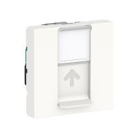 SE Unica Modular Бел Розетка компьютерная, RJ45, одиночная кат. 5е STP, 2 модуля