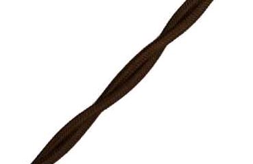BIRONI Коричневый глянец Витой провод 2*2,5 50м BIRONI Коричневый глянец Витой провод 2*2,5 50м