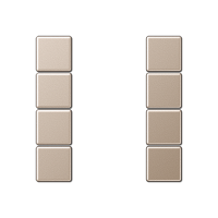 JUNG Шампань Набор накладок 4градуса