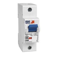 КЭАЗ OptiDin BM125 Автоматический выключатель 1P 80A D 20кА AC (BM125-1D80-14ln-УХЛ3)