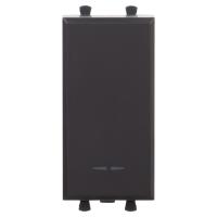 DKC Avanti Черный матовый Выключатель 1 модуль