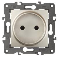 ЭРА 14-2105-04 Elegance Шампань Розетка б/з