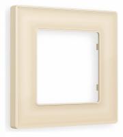 Рамка ALFA Arctic (Бежевый Стекло органическое) 1-ая AF580301