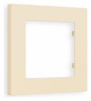 Рамка ALFA Techno (Бежевый матовый) 1-ая AF220331