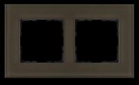 Jasmart Рамка 2-постовая, стекло цвет Каперсовый