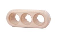 BIRONI Бук Натурэль Рамка 3-ая для монтажа с декоративной трубой (2 выхода)