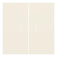 Клавиши двухклавишного выключателя с подсветкой, кремовый сатин (35612 MC)