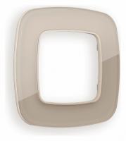 Рамка OMEGA Radian (Серо-бежевый Стекло закаленное натуральное) 1-ая OF350601