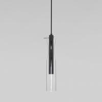 Подвесной светильник LED со стеклянным плафоном 50254/1 LED черный Eurosvet Swan