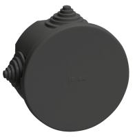 IEK Коробка расп. КМ41237 D=75х40мм IP44 4 вв. черная
