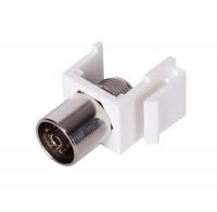 Вставка Keystone с TV коннектором, белый (32554 WT)