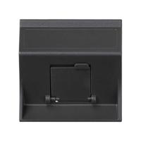 Simon Cima 500 Графит Адаптер для 1 шт RJ-45 CJ545.., CJ645.., CJ6A45F + MD67, наклон, крышка, 50х50мм,