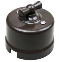 BIRONI Лизетта Пластик Коричневый Выключатель проходной 1-кл