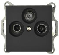 Jasmart G Черный матовый Розетка TV+FM+SAT оконечная