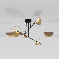Потолочный светильник 70148/6 черный/золото Eurosvet Grazia