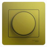 Systeme Electric Glossa Фисташковый Светорегулятор (диммер) LED, RC, 630Вт/ВА, в сборе