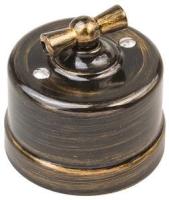 BIRONI Лизетта Пластик Бронза Выключатель 2-кл