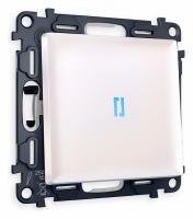 Комплект механизма 1-клавишного выключателя с подсветкой 10000K ALFA MA202020 Жемчуг QUANT