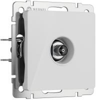 ТВ-розетка оконечная (белый акрил) W1183041