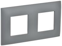IEK SKANDY Серый Рамка 2-ая SK-F02Gr