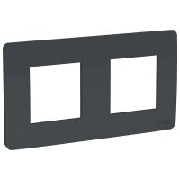 SE Unica Studio Антрацит Рамка 2-ная