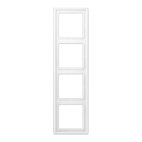 JUNG LS 990 Белый матовый Рамка 4-ая