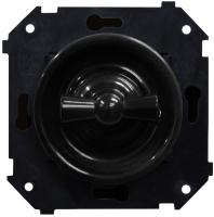 BIRONI Шедель Пластик Черный Выключатель 1-кл (скрытый монтаж)