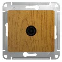 Systeme Electric Glossa Дерево Дуб Розетка TV проходная 4DB