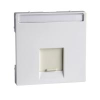 SE Merten SM Бел Актив Накладка розетки ТЛФ/комп 1-ой прямой