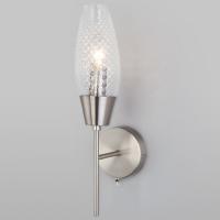 Бра со стеклянным плафоном 60140/1 сатин-никель Eurosvet Thalia