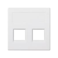 Simon Cima 500 Белый Адаптер для 2 шт RJ-45 CJ545.., CJ645.., CJ6A45F, 50х50мм,