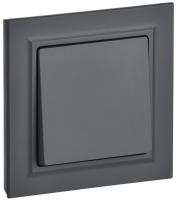 IEK BRITE Графит Выключ. 1-кл. 10А в сборе ВСР10-1-0-БрГ