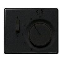 JUNG SL 500 Черная Накладка регулятора теплого пола(мех.FTR231U)