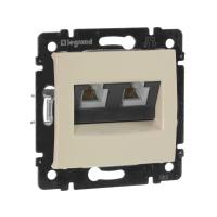 Legrand Valena Крем Розетка ТЛФ 2-ая