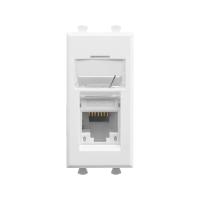 DKC Avanti Белое облако Компьютерная розетка RJ-45  категория  5е 1 модуль