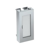 OBO Bettermann Заглушка с полем для маркировки, 0,5 модуля Modul45, 45х22,5 мм, цвет алюминиевый лак