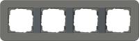 Gira E3 Темно-серый/Антрацит Рамка 4-ая
