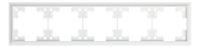 Пятиместная рамка классик, белый сатин (35950 MW)