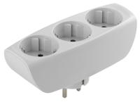 ЭРА SP-3e-W Тройник 3гн, c заземлением, со шторками