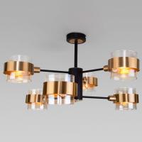 Потолочная люстра в стиле лофт 70127/6 черный Eurosvet Arcada