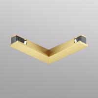 TR5723-SB Электрический коннектор для трека SHINE BASE 90° потолок-потолок, сатинированная латунь, алюминий